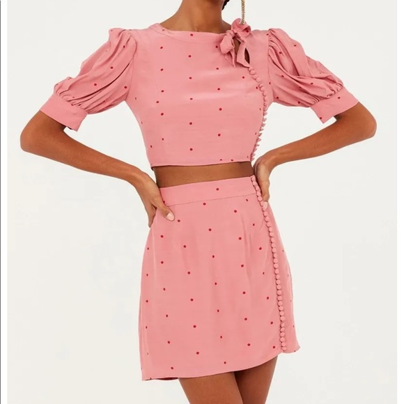 For Love And Lemons Dresses & Skirts - ⭐️NWT For Love & Lemons 2 piece Rosie dot set⭐️